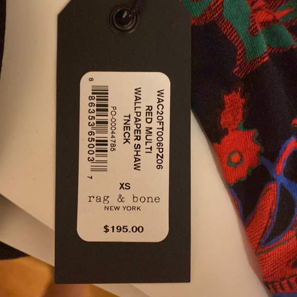 Rag & Bone Sweater - Red Floral - Picture 3 of 3